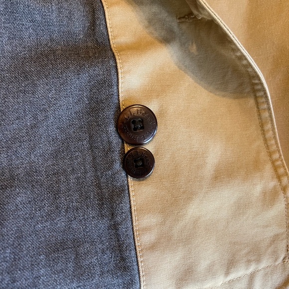 L. L. Bean Original Field Coat, men’s size large, saddle, brown corduroy collar. - Picture 10 of 12